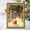 Children In Christmas Lane Card
