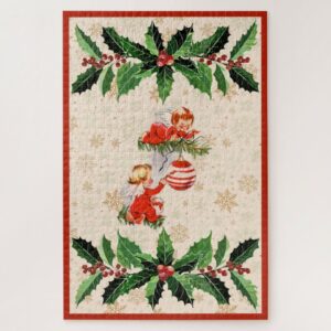 Angels Decorating the Christmas Tree Jigsaw Puzzle