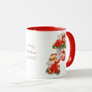 Angels Decorating the Christmas Tree Mug