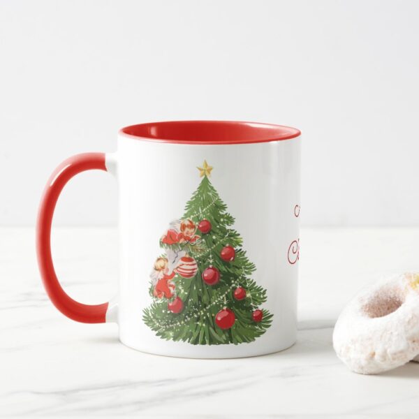 Angels Decorating the Christmas Tree Mug