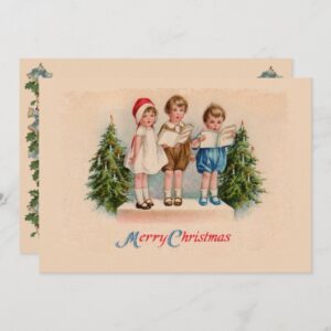 Caroling Kids Christmas Party Invitation