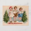 Caroling Kids Victorian Vintage Postcard