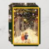 Children in Christmas Lane Flat Photocard