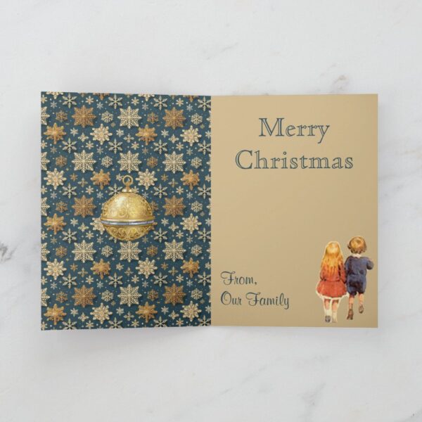Children in Christmas Lane Holiday Card