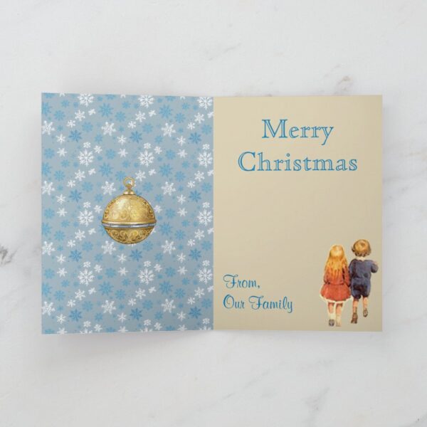 Children in Christmas Lane Holiday Card