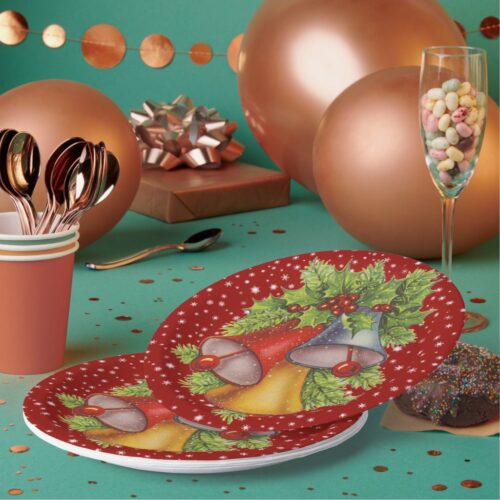 christmas_bells_paper_plates-r22f7488e23aa4fbd8217921eb9daa35c_cdjvl_1024.jpg Christmas Bells Paper Plates. Set of 8.