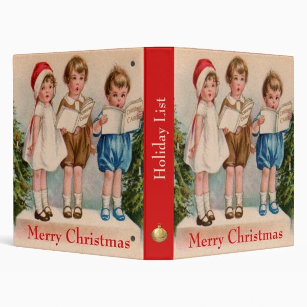 Christmas Caroling Kids Binder