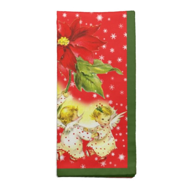 Christmas Dancing Baby Angels Cloth Napkins