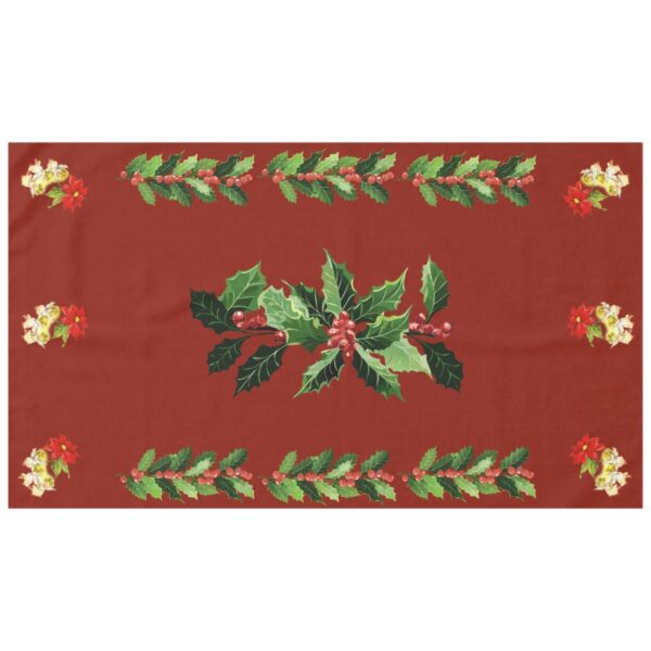 Christmas Dancing Baby Angels on Red Tablecloth