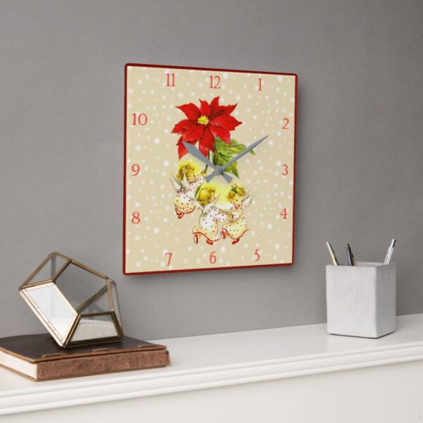 Christmas Dancing Baby Angels Wall Clock
