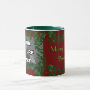 Christmas Holly Photo Mug
