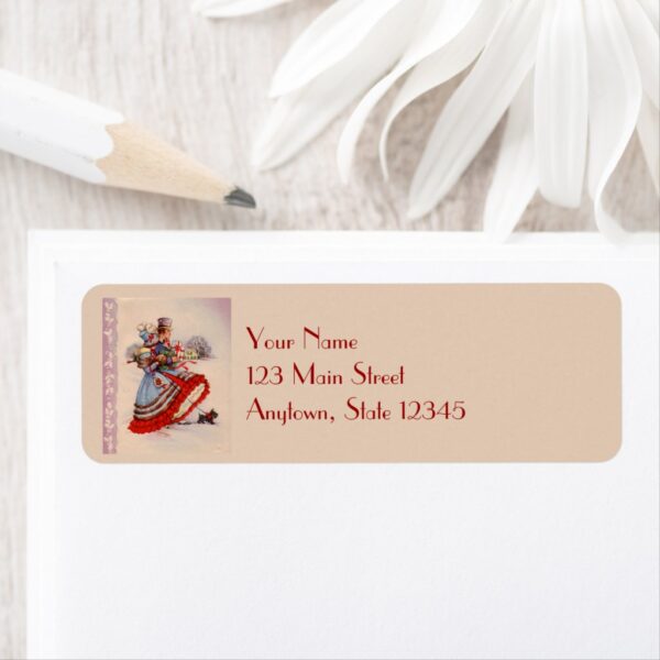 Christmas Shopping Return Address Labels