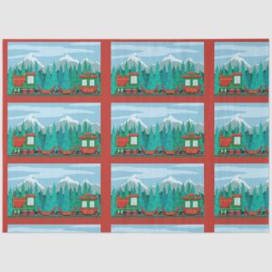 Christmas Train Tissue Paper