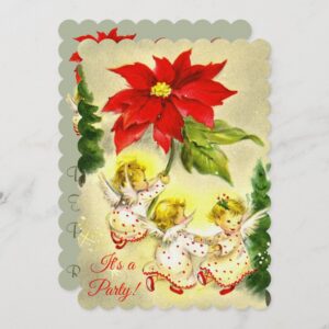 Dancing Angels Christmas Party Invitation