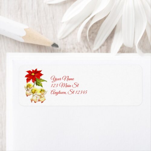 Dancing Baby Angels Return Address Label. 5 Sheets of 30.