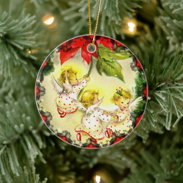 Dancing Baby Angels Vintage Christmas Ornament