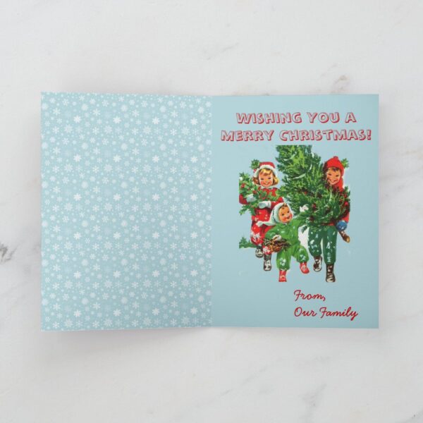 Getting The Christmas Tree Christmas Card