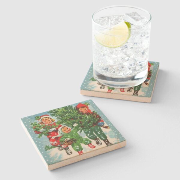 Getting The Christmas Tree Stone Coaster