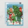 Getting The Christmas Tree Postcard