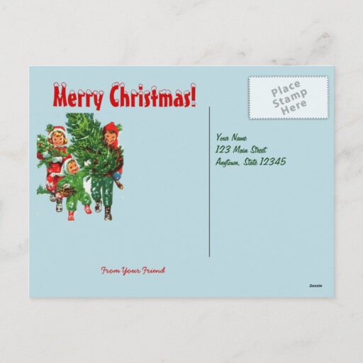 getting_the_christmas_tree_postcard-rcb35fcf856324482858bae17f60964ff_uc34r_1024.jpg Getting The Christmas Tree Postcard