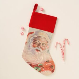 Jolly Santa Claus Christmas Stocking