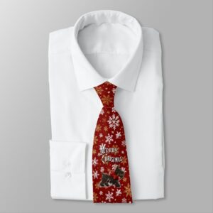Little Scotty Dog Merry Christmas Neck Tie