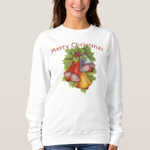 Merry Christmas Bells Womens Sweatshirt