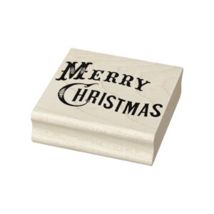 Merry Christmas Rubber Stamp
