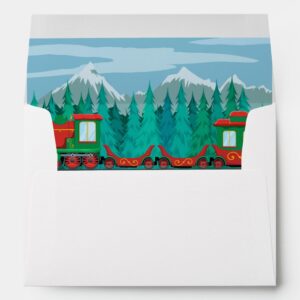 Merry Christmas Train Insert Envelope