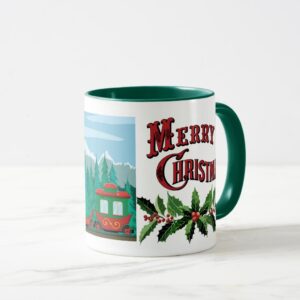 Merry Christmas Train Mug
