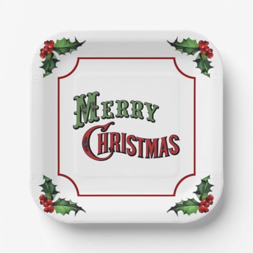 merry_christmas_with_holly_paper_plates-r3a379927dd8c462684dd585e2990159a_cmzdv_1024.jpg Merry Christmas with Holly Paper Plates. Set of 8.