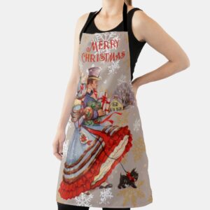 Old-Fashioned Christmas Shopping Apron