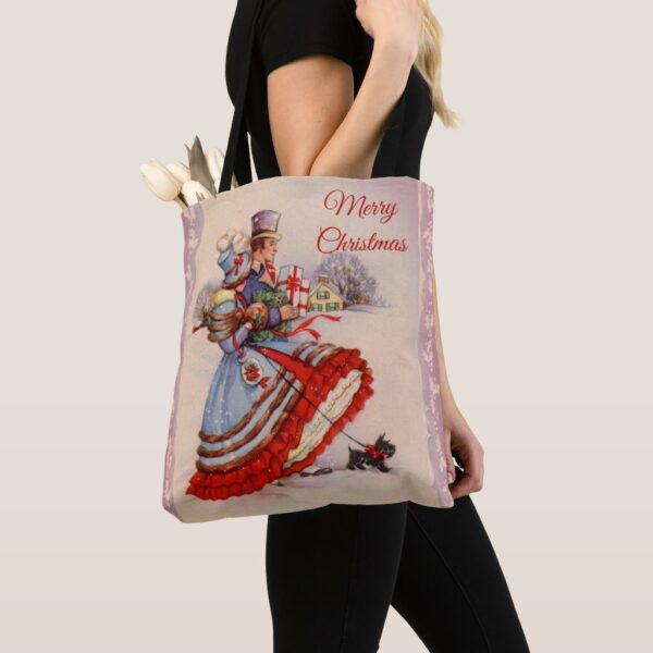 Old-Fashioned Christmas Shopping Tote Bag