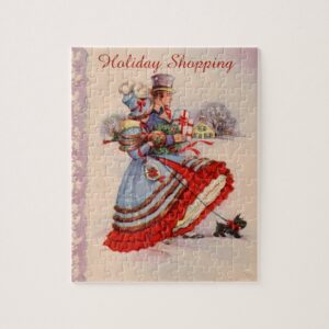 Old Fashioned Shopping Christmas Puzzle