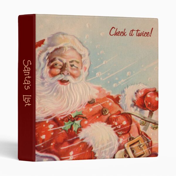 Santas Sleigh Ride Christmas Binder