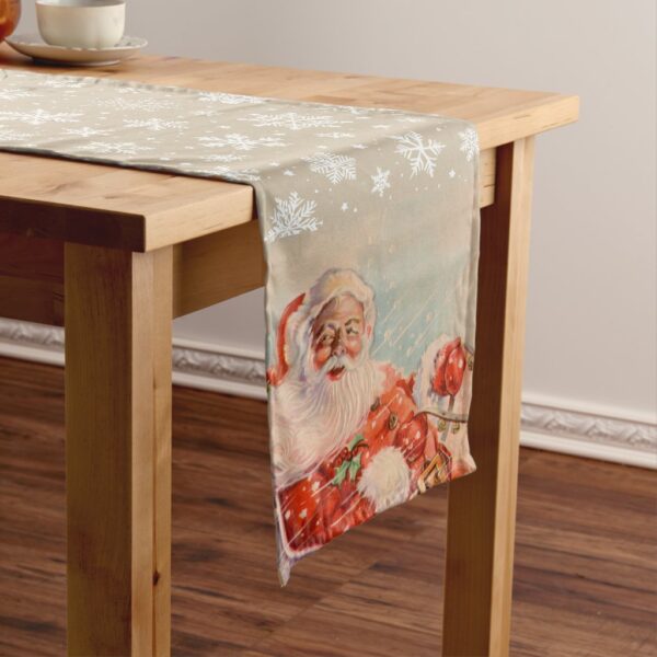 Santas Sleigh Ride Long Table Runner