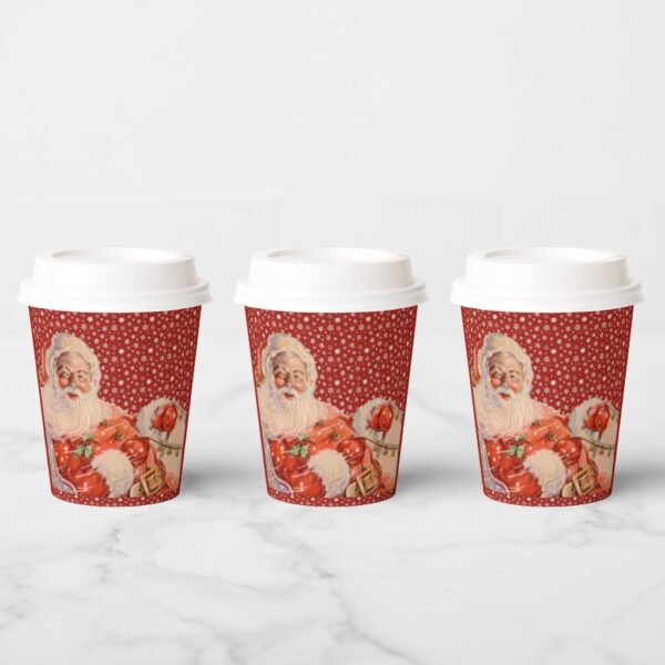 Santas Sleigh Ride Paper Cups