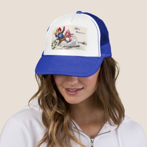 Snow Children Christmas Hat