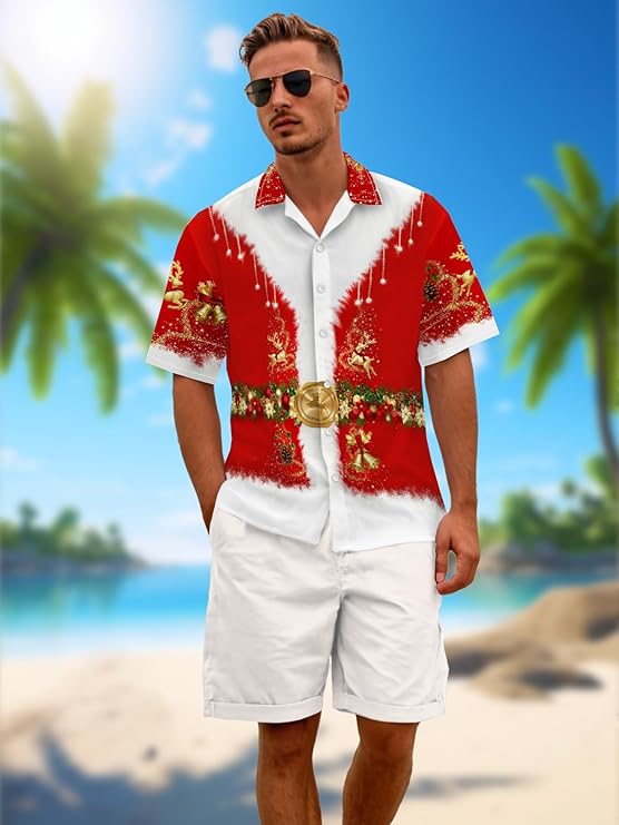 Hawaiian Santa Shirt