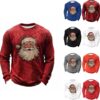 MoreSantaSweaters Various Colors of Santa Claus Sweatshirts