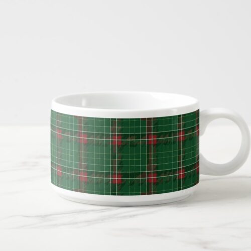 Christmas Green Plaid Bowl