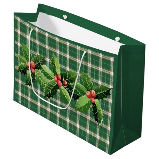 christmas_green_white_plaid_large_gift_bag-r5f5ca751744642869302b136ca7d852b_zk3yf_1024.jpg Christmas Green White Plaid Large Gift Bag
