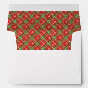 Christmas Plaid 1 Envelope
