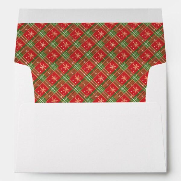 Christmas Plaid 1 Envelope