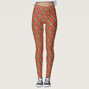 Christmas Plaid 1 Leggings