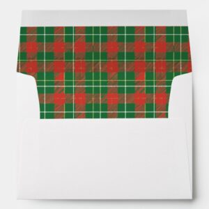 Christmas Plaid 4 Envelope