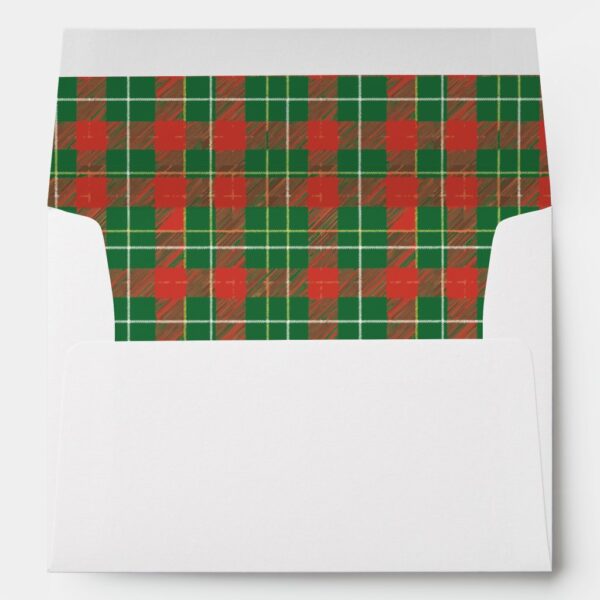 Christmas Plaid 4 Envelope
