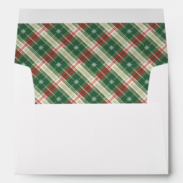 Christmas Plaid 5 Envelope
