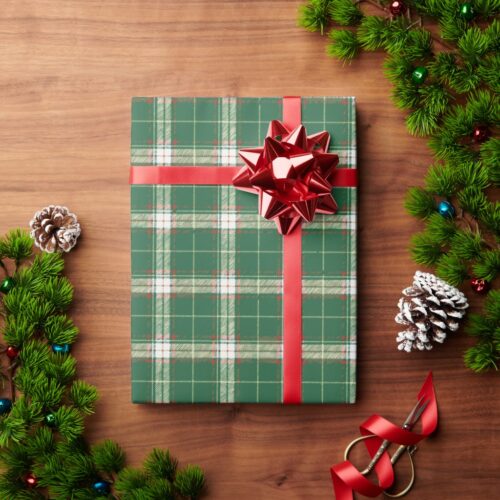 Christmas Plaid 5 Wrapping Paper