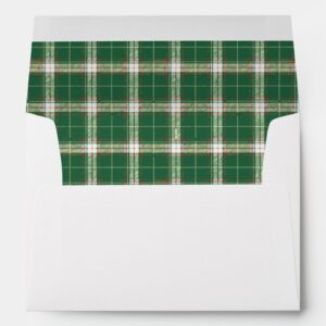 Christmas Plaid 6 Envelope